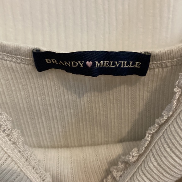 Brandy melville ruffled neckline tank - Picture 2 of 2